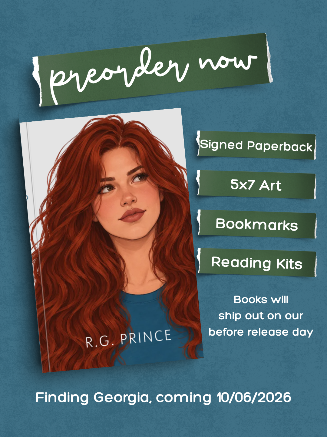Pre-Order Exclusive Finding Georgia by RG Prince